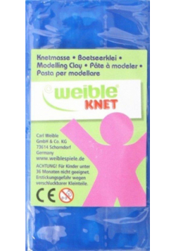 Plastolinka niebieska kwadratowa 250g
