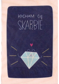 Drewniana kartka Walentynkowa- Kocham Cię, Skarbie