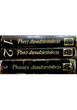 Poeci dwudziestolecia międzywojennego tom 1 do 3