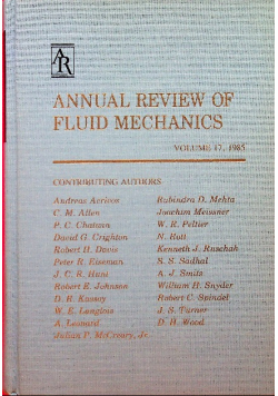 Annual review of fluid mechanics vol 17
