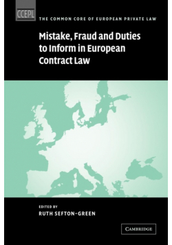 Mistake, Fraud and Duties to Inform in European Contract Law