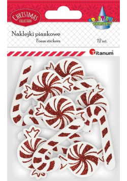 Naklejki piankowelaski cukrowe i cukierki 12szt