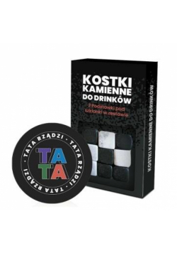 Kamienne kostki chłodzące do drinków + 2 podstawki