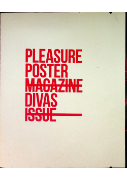 Pleasure poster magazine divas issue teczka