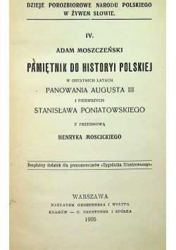 Pamiętnik do historyi Polskiej 1905 r.