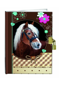 Pamiętnik z kłódką 13x18cm Sweet Horse