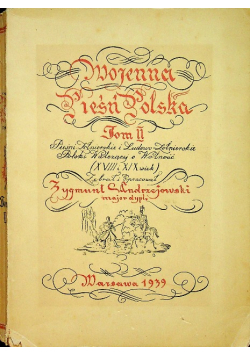 Wojenna pieśń polska tom II 1939 r.