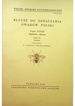 Klucze do oznaczania owadów Polski cześć XXVIII zeszyt 72