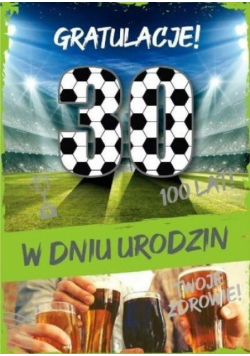 Karnet Urodziny 30 GM-815