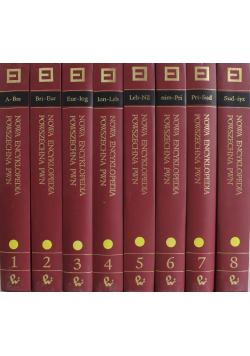 Nowa Encyklopedia powszechna PWN tomy od 1 do 8