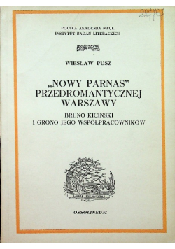 "Nowy Parnas" przedromantycznej Warszawy