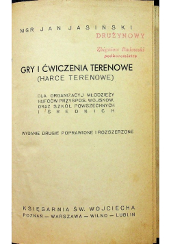 Gry i ćwiczenia terenowe 1938 r