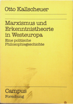 Marxismus und Erkenntnistheorie in westeuropa