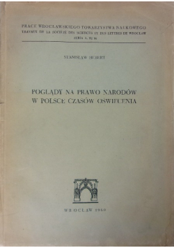 Poglądy na prawo narodów w Polsce czasów oświecenia