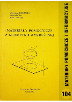 Materiały pomocnicze z geometrii wykreślnej nr 104
