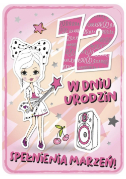 Karnet Urodziny 12 GM-748