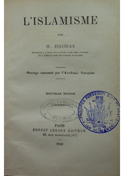 L' Islamisme 1908 r.