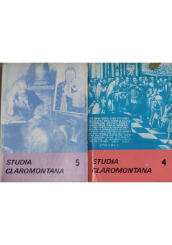 Studia Claromontana Tom IV i V