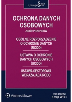 Ochrona danych osobowych Zbiór przepisów