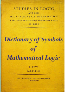 Dictionary of symbols of mathematical logic