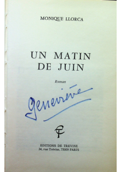 Un Matin de Juin