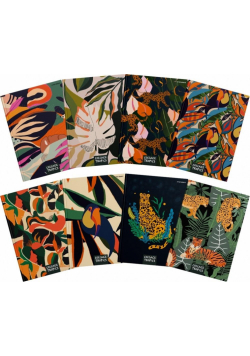 Brulion A5/96K kratka Collage Tropics (5szt)
