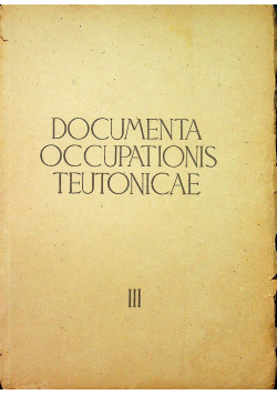 Documenta Occupationis Teutonicae IV 1949 r.