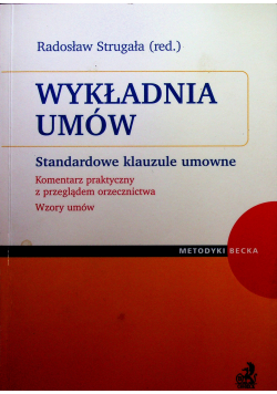 Wykładnia umów Standardowe klauzule umowne