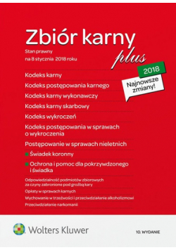 Zbiór karny PLUS 2018