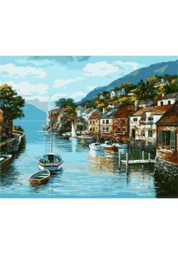 Malowanie po numerach - Portowy poranek 40x50cm