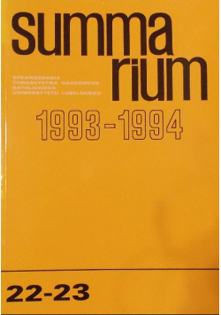 Summarium 1993 - 1994 nr 22 - 23