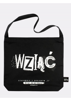 Wziąć torba bawełniana czarna