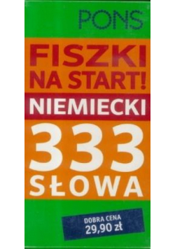 Fiszki na start! 333 słowa. Niemiecki PONS