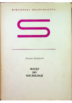 Wstęp do Socjologii