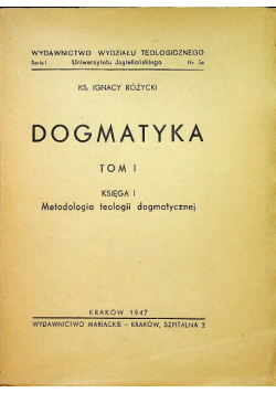 Dogmatyka tom I 1947 r.