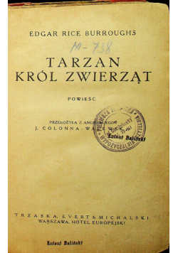 Tarzan Król Zwierząt 1923 r.