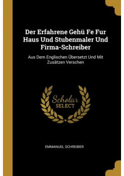 Der Erfahrene Gehü Fe Fur Haus Und Stubenmaler Und Firma-Schreiber