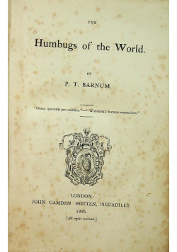 Humbugs of the world 1866 r.