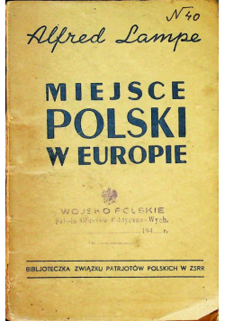 Miejsce Polski w Europie 1944r