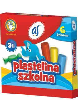 Plastelina Szkolna 6 kolorów AS