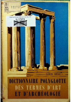 Dictionnaire polyglotte des termes d'art et d'archeologie