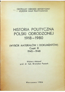 Historia Polityczna Polski Odrodzonej 1918 1980 Część 3