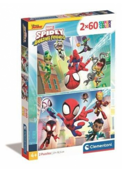 Puzzle 2x60 Super Kolor Spidey