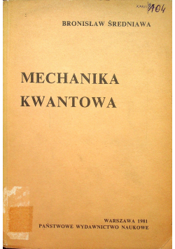 Mechanika kwantowa