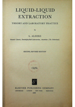 Liquid liquid extraction theory and laboratory practice