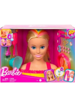 Barbie. Głowa do stylizacji Blond włosy HMD78