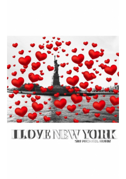 I love New York  statue of liberty  Valentine's edition red   hearts creative blank journal