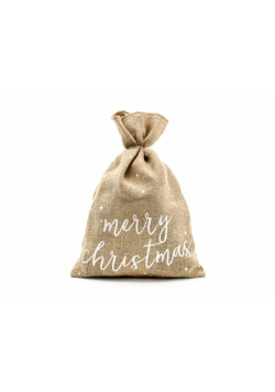 Worek jutowy Merry Christmas 30x42cm