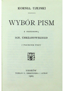 Ujejski Wybór pism reprint z 1909 r. Miniaturka