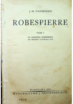 Robespierre tom I 1937r.